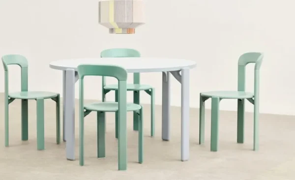 HAY Tische-Rey Tisch, 128 cm, Schieferblau - Möwengrau