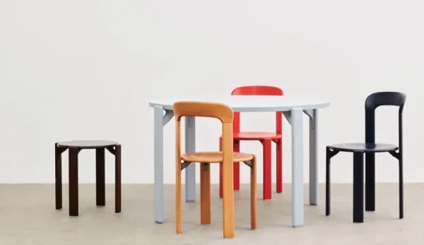 HAY Tische-Rey Tisch, 128 cm, Schieferblau - Möwengrau