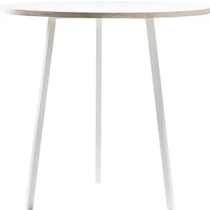 HAY Tische-Runder Tisch Loop Stand 90 cm, hoch, weiß