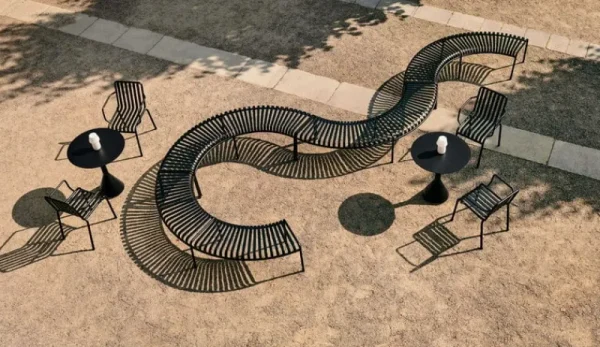 HAY Terrassenmöbel^Sessel Palissade, anthrazit