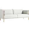 HAY Sofas Und Liegen-Silhouette Sofa 3-Sitzer, Coda 100/Sense cognacfarben – Eiche ge