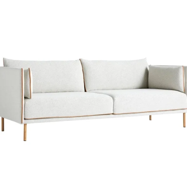 HAY Sofas Und Liegen-Silhouette Sofa 3-Sitzer, Coda 100/Sense cognacfarben – Eiche ge