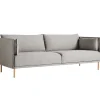 Hem Sofas Und Liegen-HAY Silhouette Sofa 3-Sitzer, Ruskin 33/Sense schwarz – Eiche geölt