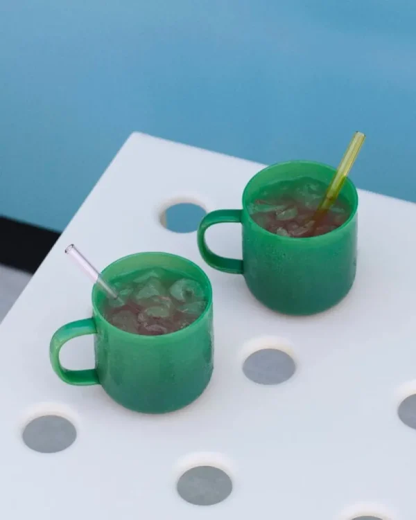 HAY Besteck^Sip Cocktail Strohhalme, 4 Stück, Glas