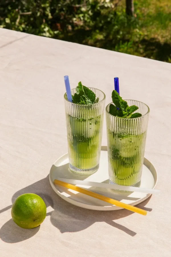 HAY Besteck^Sip Cocktail Strohhalme, 4 Stück, Glas