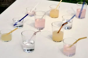 HAY Besteck^Sip Smoothie Strohhalme, 4 Stück, Glas
