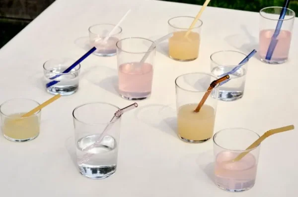 HAY Besteck^Sip Smoothie Strohhalme, 4 Stück, Glas