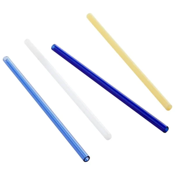 HAY Besteck^Sip Straight Strohhalme, 4 Stück, Glas