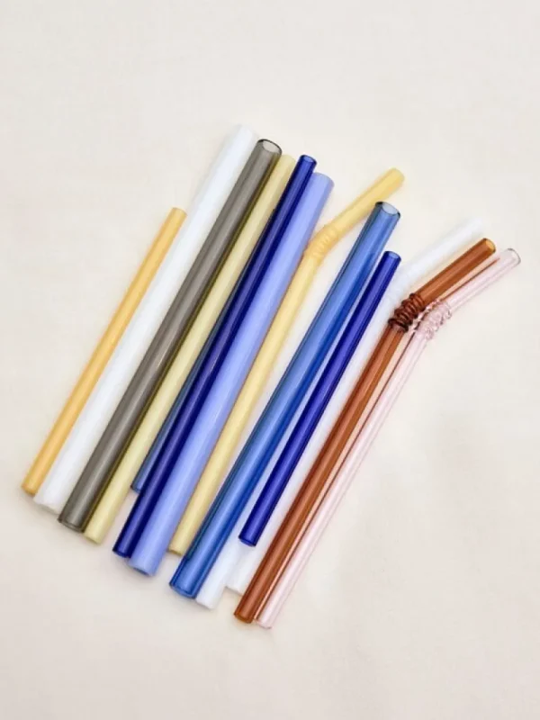 HAY Besteck^Sip Straight Strohhalme, 4 Stück, Glas