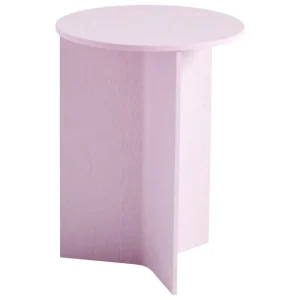 Muuto Tische-HAY Slit Wood Tisch, 35 cm, hoch, Hellrosa