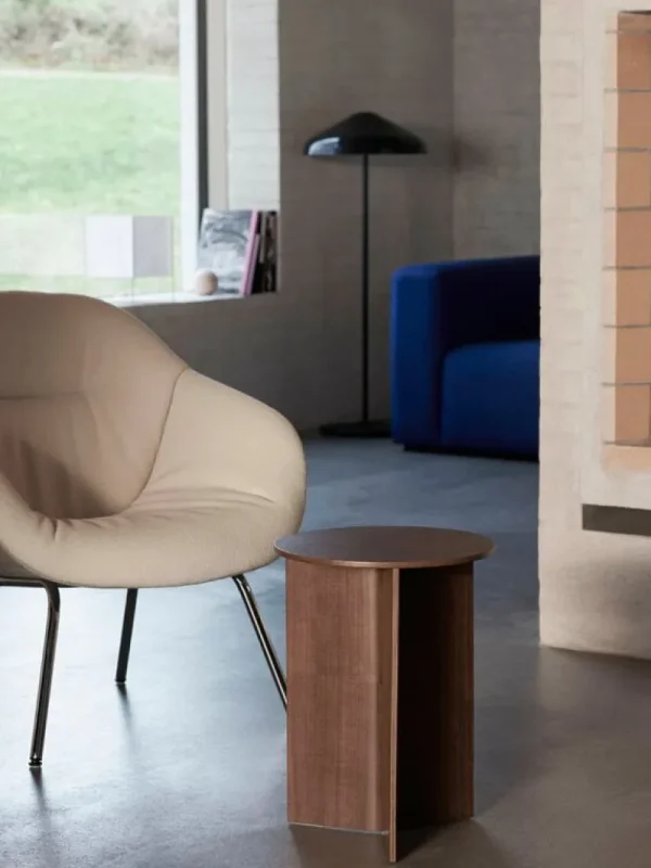 Muuto Tische-HAY Slit Wood Tisch, 35 cm, hoch, Walnuss lackiert