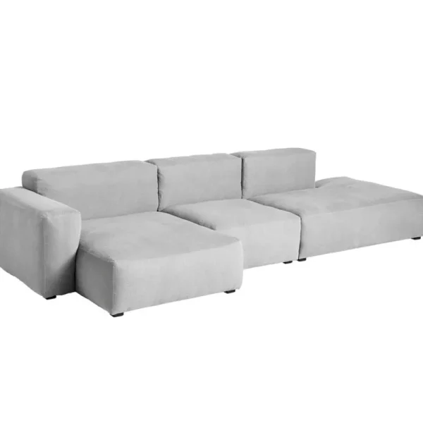 Interface Sofas Und Liegen-HAY Sofa Mags Soft,Comb.4 niedrige Armlehne links,Linara443–hellgrau