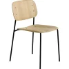 HAY Sitzgelegenheiten-Soft Edge 40 Stuhl, schwarz – Eiche lackiert