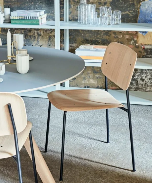 HAY Sitzgelegenheiten-Soft Edge 40 Stuhl, schwarz – Eiche lackiert