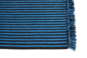 HAY Teppiche Und Läufer^Stripes and Stripes Wollteppich, 200 x 60 cm, Blau