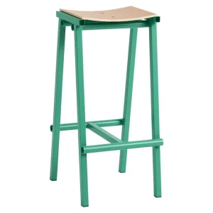 Vitra Sitzgelegenheiten-HAY Taburete 8 Barhocker, hoch, 75 cm, sanfte Jade - Eiche lackiert