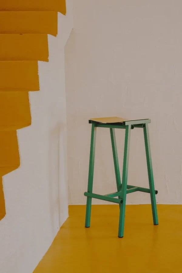 Vitra Sitzgelegenheiten-HAY Taburete 8 Barhocker, hoch, 75 cm, sanfte Jade - Eiche lackiert