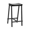 Vitra Sitzgelegenheiten-HAY Taburete 8 Barhocker, niedrig, 65 cm, schwarz - schwarz Eiche