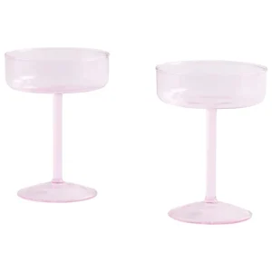HAY Geschirr | Gläser Und Tassen^Tint Coupé-Glas, 2 Stück, Rosa