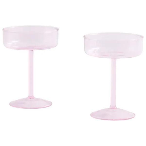 HAY Geschirr | Gläser Und Tassen^Tint Coupé-Glas, 2 Stück, Rosa