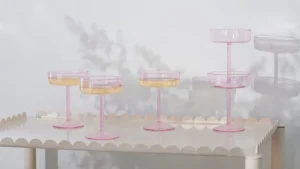 HAY Geschirr | Gläser Und Tassen^Tint Coupé-Glas, 2 Stück, Rosa