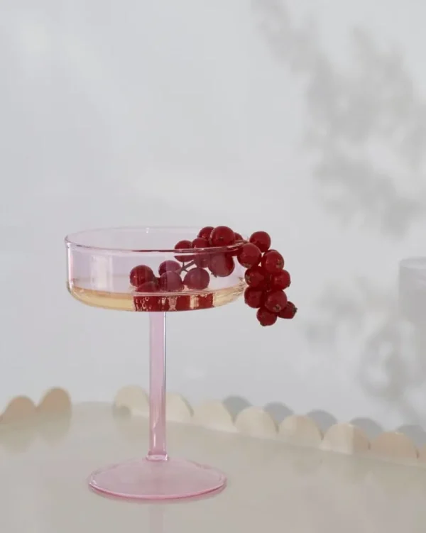 HAY Geschirr | Gläser Und Tassen^Tint Coupé-Glas, 2 Stück, Rosa