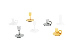 ferm LIVING Kerzen Und Kerzenhalter-HAY Tiny Kerzenständer, gerade, gelb