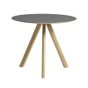Vitra Tische-HAY Tisch CPH20 2.0, 90 cm, Eiche lackiert - graues Linoleum