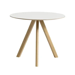 Muuto Tische-HAY Tisch CPH20 2.0, 90 cm, Eiche lackiert - weißes Laminat