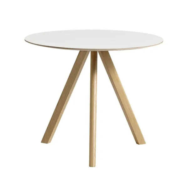 Muuto Tische-HAY Tisch CPH20 2.0, 90 cm, Eiche lackiert - weißes Laminat
