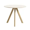 Muuto Tische-HAY Tisch CPH20 2.0, 90 cm, Eiche lackiert - naturweißes Linoleum