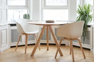 Muuto Tische-HAY Tisch CPH20 2.0, 90 cm, Eiche lackiert - weißes Laminat