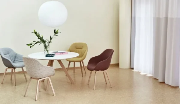TIPTOE Tische-HAY Tisch CPH20 2.0, 120 cm, Eiche lackiert - weißes Laminat