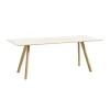 Muuto Tische-HAY Tisch CPH30 2.0, 200 x 90 cm, Eiche lack. -naturweißes Linoleum