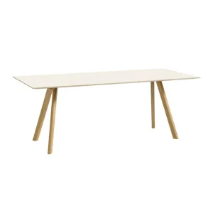 Muuto Tische-HAY Tisch CPH30 2.0, 200 x 90 cm, Eiche lack. -naturweißes Linoleum