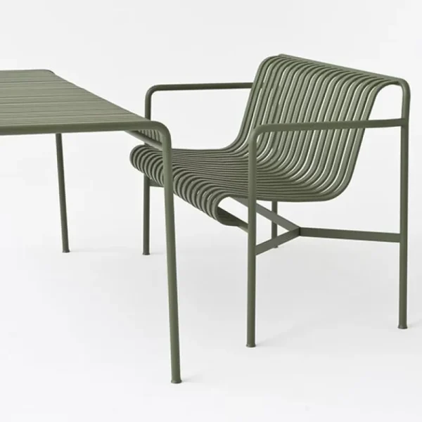 HAY Terrassenmöbel^Tisch Palissade, 82,5 x 90 cm, anthrazit