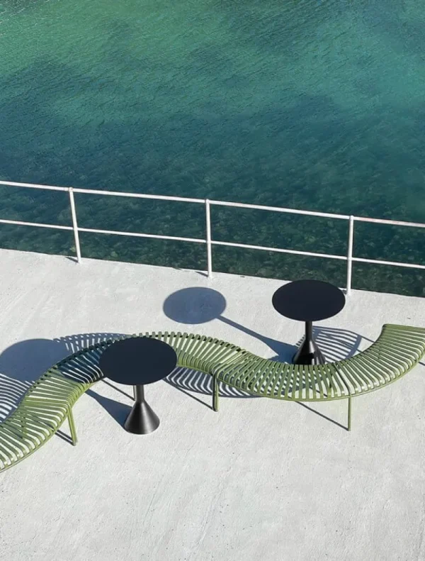 HAY Terrassenmöbel^Tisch Palissade Cone, 70 cm, anthrazit