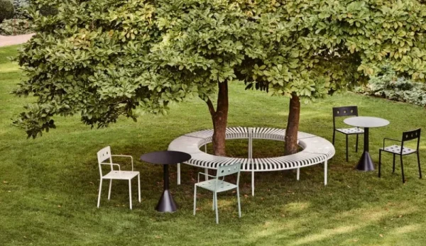 HAY Terrassenmöbel^Tisch Palissade Cone, 70 cm, anthrazit