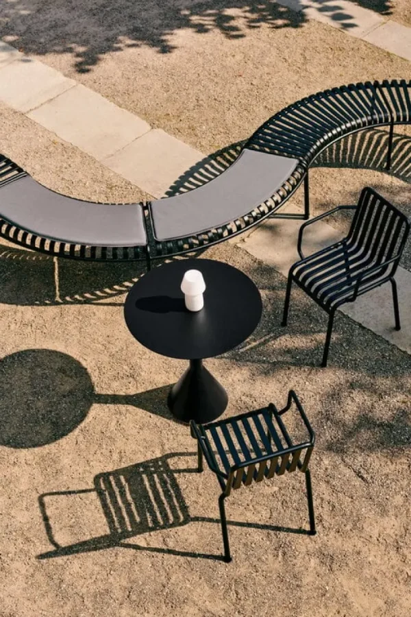 HAY Terrassenmöbel^Tisch Palissade Cone, 70 cm, anthrazit