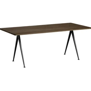 HAY Tische-Tisch Pyramid 02, 190 x 85 cm, schwarz – Eiche geräuchert