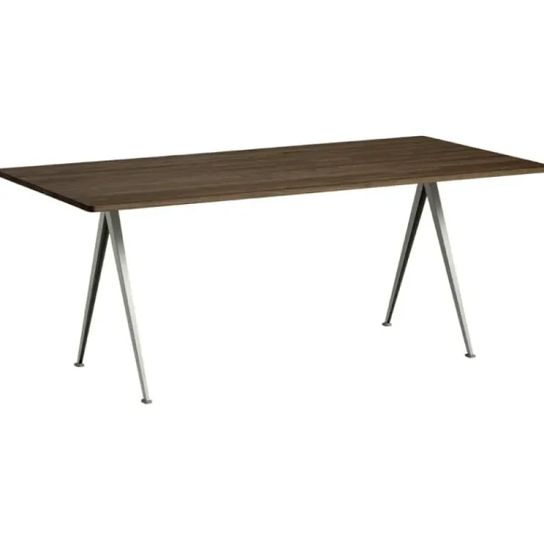 HAY Tische-Tisch Pyramid 02, 190 x 85 cm, beige – Eiche geräuchert