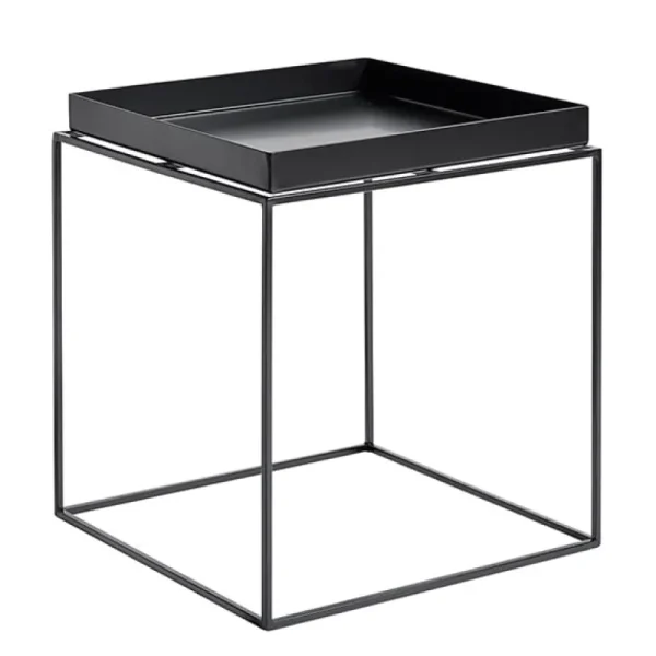HAY Tische-Tray Tisch, mittelgroß, quadratisch, schwarz