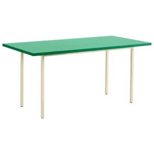 HAY Tische-Two-Colour Tisch, 160 × 82 cm, Elfenbein - Minzgrün