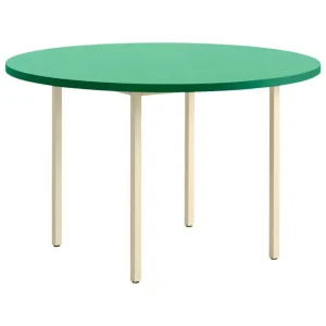 HAY Tische-Two-Colour Tisch, 120 cm, Elfenbein - Minzgrün