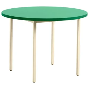 HAY Tische-Two-Colour Tisch, 105 cm, Elfenbein - Minzgrün