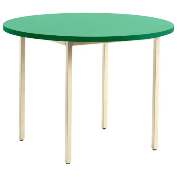 HAY Tische-Two-Colour Tisch, 105 cm, Elfenbein - Minzgrün