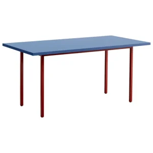 Vitra Tische-HAY Two-Colour Tisch, 160 × 82 cm, Kastanienrot - Blau