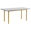 HAY Tische-Two-Colour Tisch, 160 × 82 cm, Ocker - Hellgrau