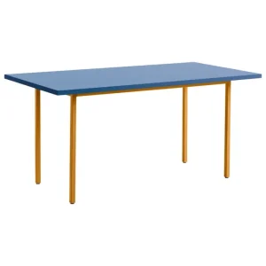 HAY Tische-Two-Colour Tisch, 160 × 82 cm, Ocker - Blau