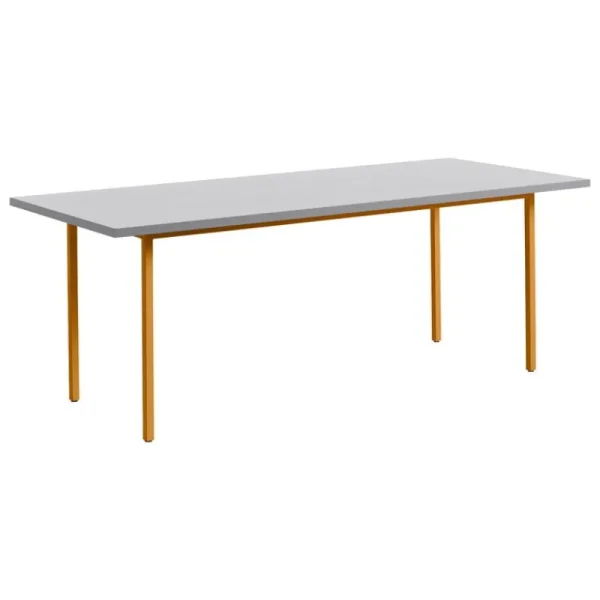 HAY Tische-Two-Colour Tisch, 200 × 90 cm, Ocker - Hellgrau